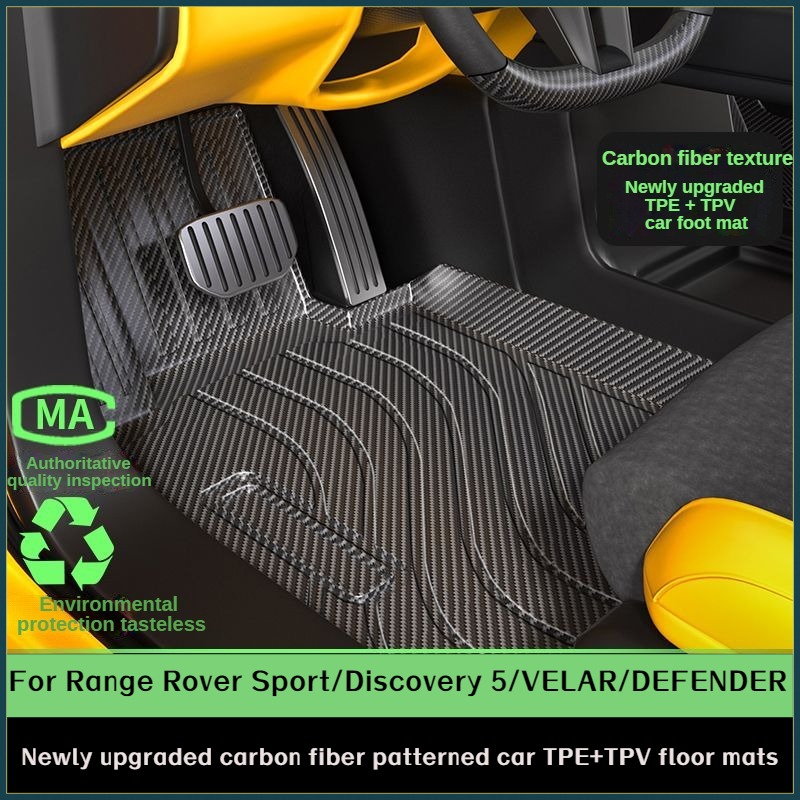 3D Printing Tpe - Karpet Lantai Mobil Bermotif Serat Karbon
