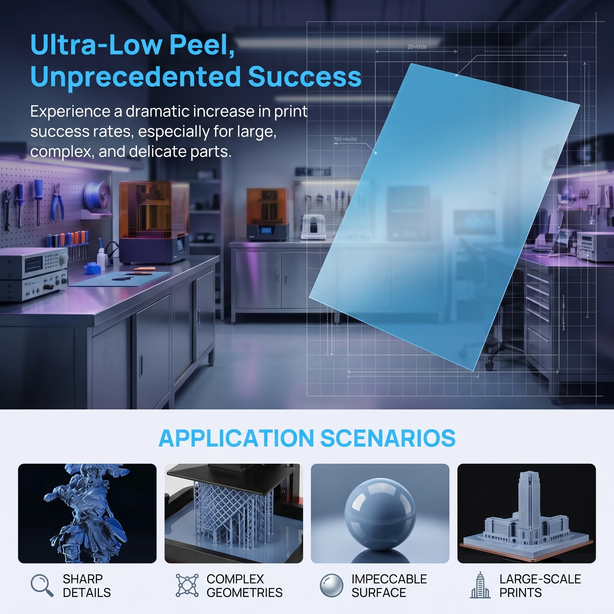 Film Pelepas ACF Kecepatan Tin - 3D Printing Pdf ulasan dan harga
