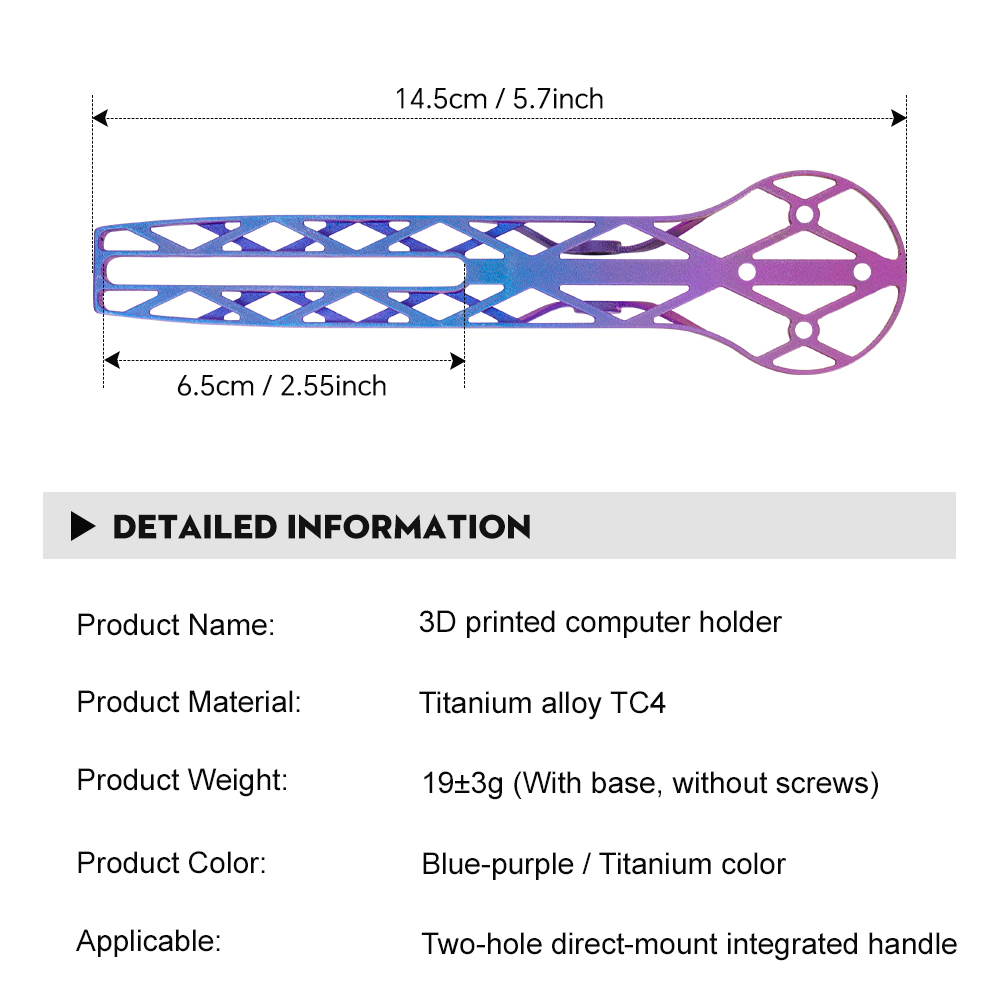 TOSEEK Braket Ekstensi Kompute - 3D Printing Titanium ulasan dan harga