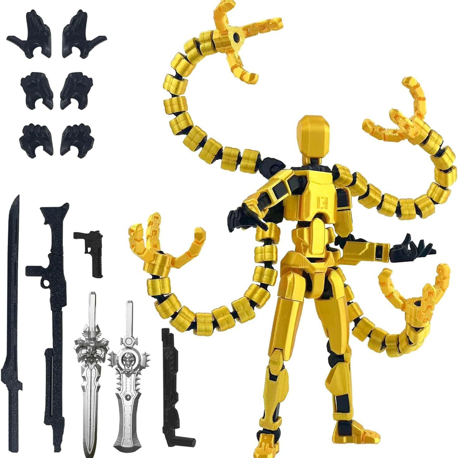 Figur Aksi T13 Rakitan Selesai - 3D Printing Titanium ulasan dan harga