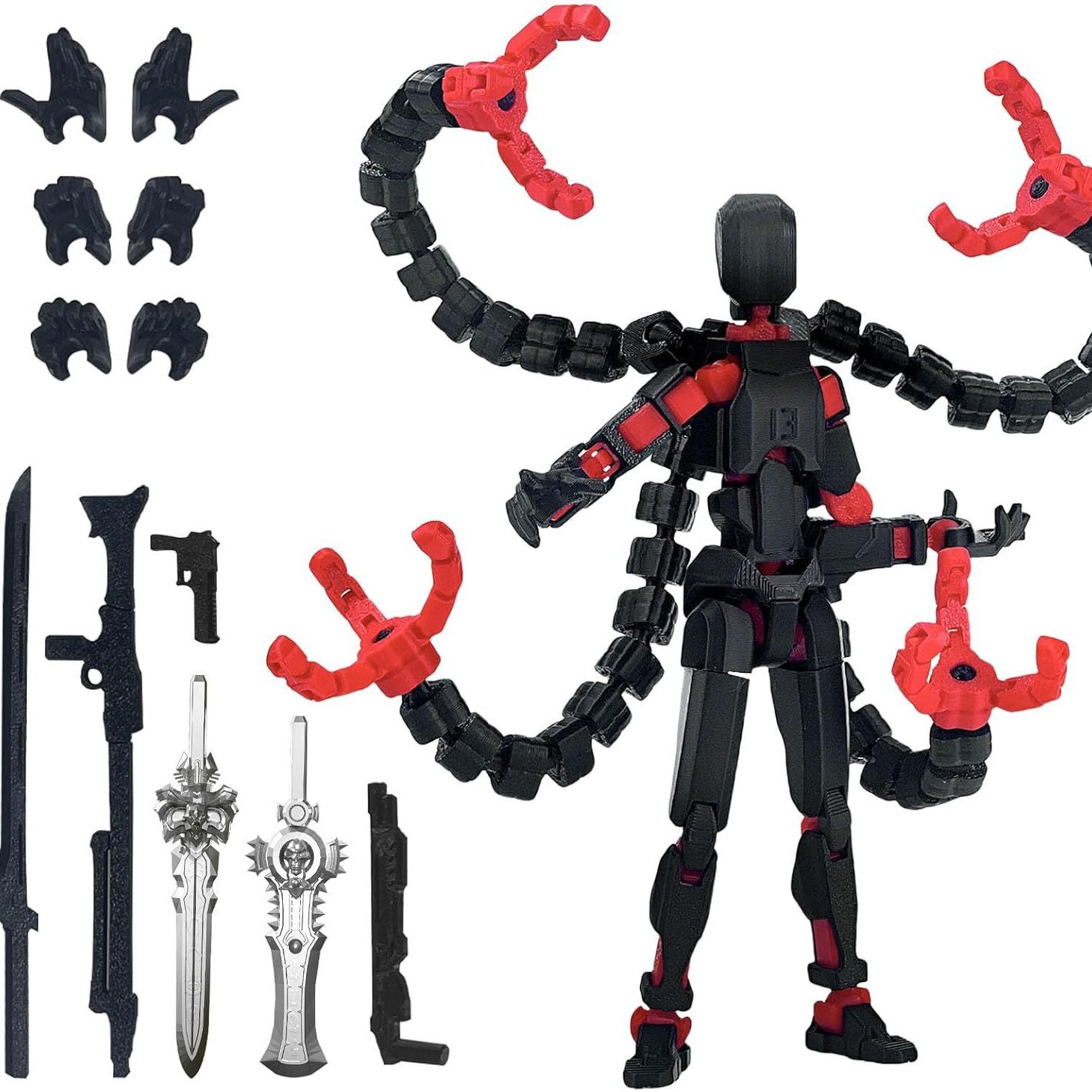 Figur Aksi T13 Rakitan Selesai - 3D Printing Titanium ulasan dan harga